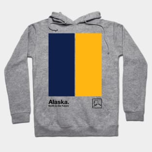 Alaska  // Original Minimalist Artwork Poster Design Hoodie